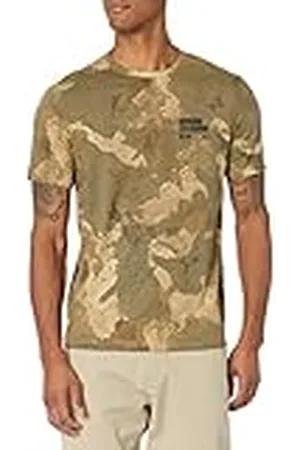 Armani Exchange Camouflagejas voor heren met contrasterende capuchon, lange mouwen, sweatshirt, , extra large