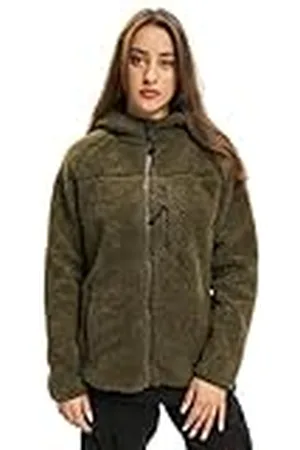 Brandit TEDDYFLEECE JAK MET KAPUS Dames Winterjas Jacht Outdoor Fleece Jas, , 4XL