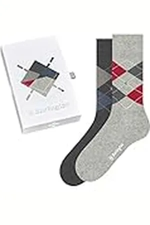 Burlington Heren Sokken Basic Gift Box M So katoen gedessineerd 2 paar, , 40-46