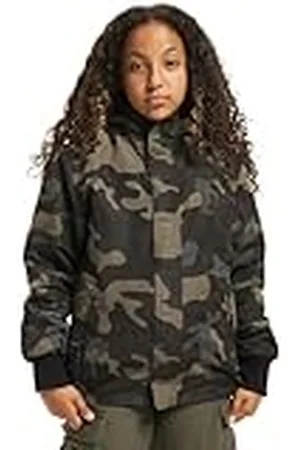 Brandit Unisex kinderen Kids rits windbreaker, donker camo, normaal