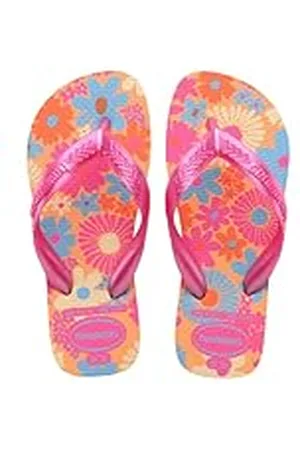 Havaianas Flores teenslippers voor meisjes, Boterroom, 12/13 UK Child