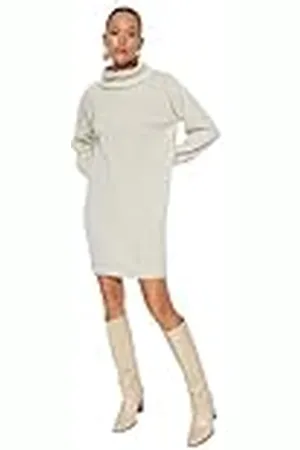 Trendyol Dames rechte mini lange mouwen casual oversized jurk, , M