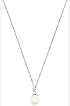 Amor Collier Met Hanger 925 Sterling Zilveren Dames Collier, Met Zirkonia Synth., Met Zoetwater Gekweekte Parel, 42 cm, , Wordt Geleverd In Sieraden Geschenkverpakking, 9964321