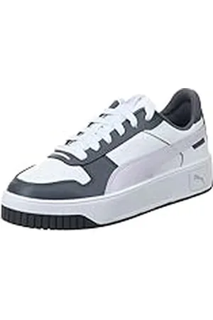 PUMA Carina Street dames Sneaker Low top, Wit Lila Frost Galactisch Grijs, 38.5 EU