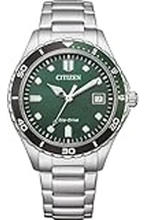 Citizen Heren analoog kwartshorloge met roestvrij stalen armband AW1828-80X, , armband