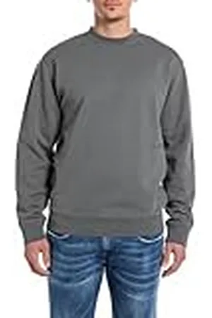Replay Heren sweatshirt regular fit met ronde hals, , S