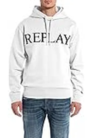 Replay Heren hoodie met capuchon, wit , XS, , XS