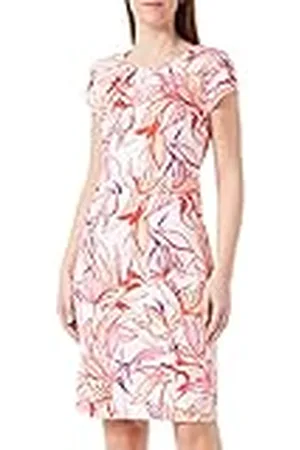 Gerry Weber Dames 180025-31549 jurk, lila/roze/rood/oranje print, 36, , 36