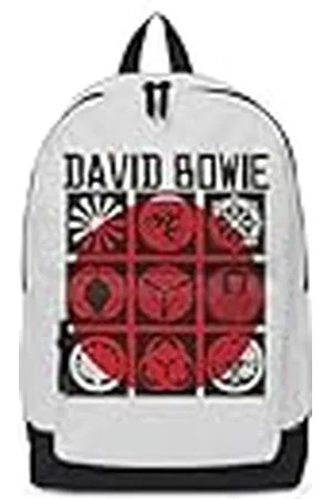 David Bowie Japan Classic Backpack/Rucksack Casual School Day Bag Official White, One Size - 43cm x 30cm x 15cm – Officially Licensed Merchandise