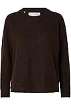 SELECTED Dames Slflulu Ls Knit O-Neck B Noos Pullover, , S