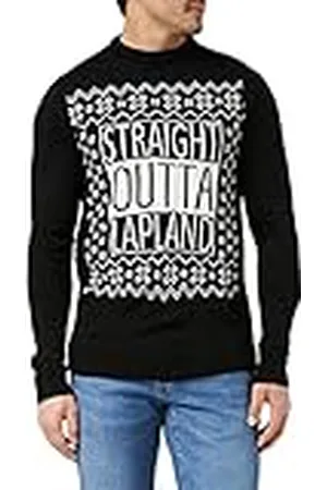 FM London Kersttrui voor heren, comfortabele kersttrui in een aantal designs, geschikt voor kerstfeesten en op het werk tijdens de kersttijd, , M
