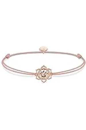 Thomas Sabo Damesarmband Little Secret Lotosblüte 925 sterling zilver, 14,00 - 20,00 cm, Nylon; zilver; Synthetische stenen; Zirkonia, Zirkonia