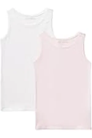 Benetton Set van 2 tanktops 3ZQM0H406, pastelroze, 00H, XL voor meisjes, , XL
