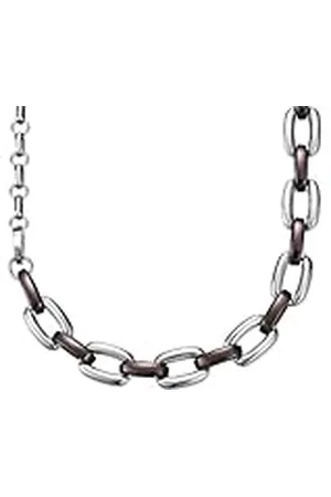 ESPRIT Unisex ketting roestvrij staal gerhodineerd Marin koffie 85 cm ESNL11842B850