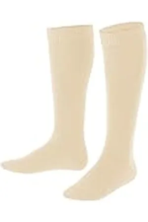Falke Uniseks-kind Kniekousen Comfort Wool K Kh wol lang eenkleurig 1 paar, , 35-38