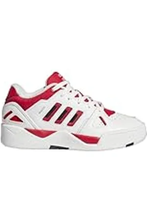 adidas Midcity uniseks lage schoenen voor kinderen, Core Wit Collegiate Rode Kern Zwart, 38 2/3 EU