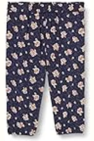 Noa Noa Miniature Baby Girls NuraNNM Broek, Print Blue, 56, Print blauw, 56 cm