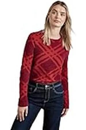 Street one Wollig shirt met lange mouwen, , 46