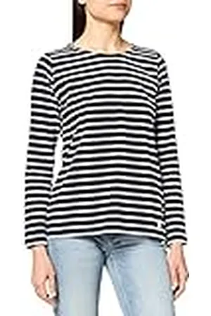 Armor.lux Armor Lux, Marinier "Plozevet" Heritage, Top met lange mouwen voor dames, Veelkleurig (Rich Navy/Wit Bi8), M