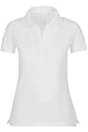 Trigema Poloshirt voor dames met Swarovski®-kristallen, wit, XL