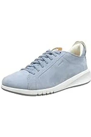 Geox D Aerantis Sneakers voor dames, LT Sky/Camel, 38 EU, , 38 EU