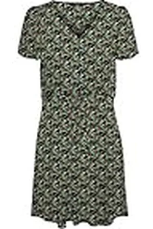 VERO MODA Bestseller a/s Vmeasy SS Short Dress WVN GA jurk, Navy Blazer/AOP: Fia, XS