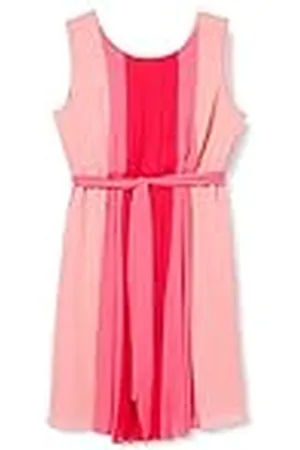 Gina Bacconi Chiffon jurk voor dames, met geplooide cocktail, warm , 8, , 34