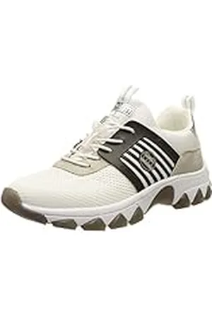 Bagatt Casual Yuki Veterschoenen voor dames, wit/veelkleurig, 39 EU, , 39 EU