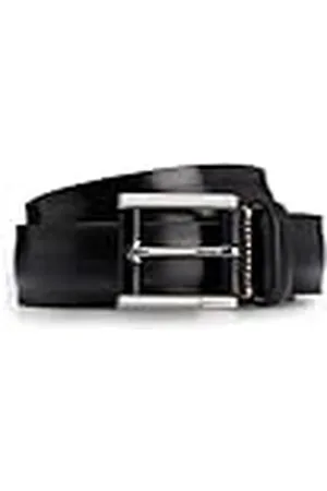 HUGO BOSS Heren T-Lino Sz35 riem van Italiaans leer met logo-gravure op de gesp, , 85