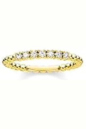 Thomas Sabo Ringballetjes met witte stenen verguld zilver TR2323-414-14-52