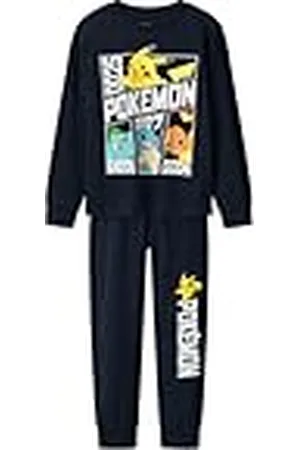 NAME IT Jongens Nkmdamien Pokemon Ls Nightset Noos Sky, , 122-128
