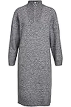 Object Objminna L/S Zip Knit Dress Noos gebreide jurk voor dames, , M