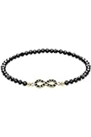 Elli Armband dames Infinity in 925 sterling zilver verguld, 180, Sterling zilver, kristal