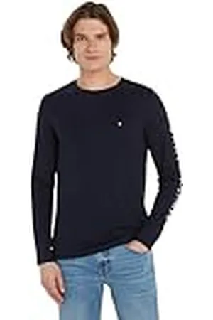 Tommy Hilfiger Heren shirt met lange mouwen Tommy Logo Long Sleeve Tee Basic, , 3XL