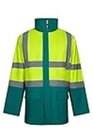 Velilla 306003; 4-in-1 parka, grijs en neongeel, maat 2XL