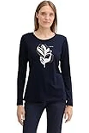 TOM TAILOR T-shirt met lange mouwen voor dames, , 3XL