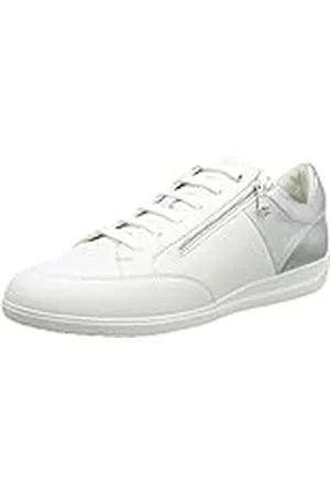 Geox D Myria Sneakers voor dames, wit/zilver, 38 EU, , 38 EU