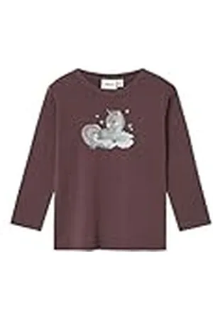 NAME IT Meisjes Nmfwillitus Wool Ls Top Noos shirt met lange mouwen, , 110 cm