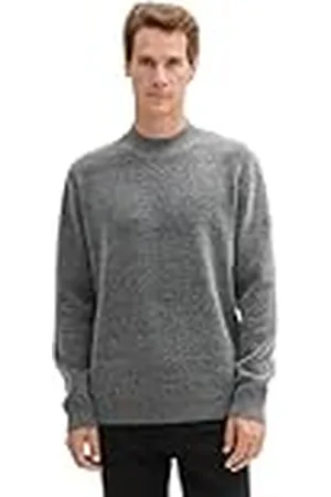 TOM TAILOR Cosy gebreide trui voor heren met opstaande kraag, , XXL
