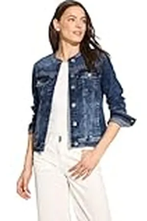CECIL Dames B212209 jeansjack, mid blue wash, regular, , One Size