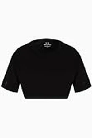 Armani Exchange Dames Arte Sella, crop fit, studs logo belettering, regular fit, , M, , M