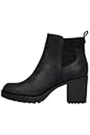 ONLY Women Chelsea Boots with Heel | Ankle Shoes | Bootie Boots without Closure ONLBARBARA, Colour:Black, Size:36 EU