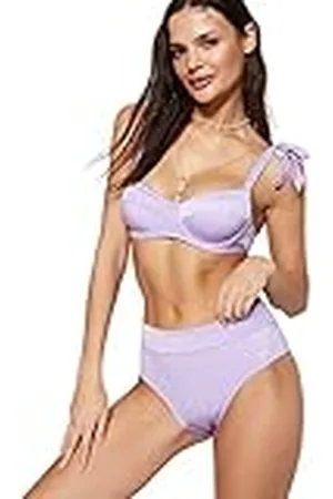 Trendyol Vrouwen Hoge Taille Normale Trotter Bikinibroekje, , 100