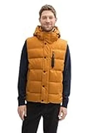 TOM TAILOR Heren 1041322 vest, 10821-Peanut Butter Brown, 3XL, , 3XL