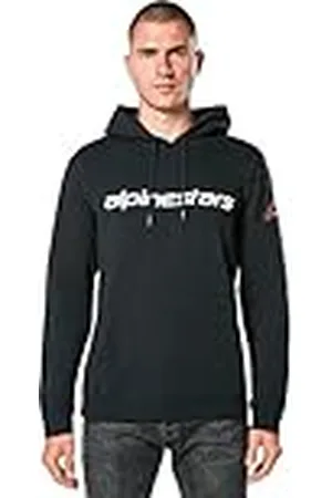 Alpinestars Origineel logo-sweatshirt, fleece, hoodie voor heren, Zwart/rood/wit, M