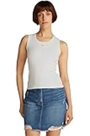 Tommy Hilfiger TJW ESSENTIAL RIB TANK EXT Overige T-shirts, wit, XXS, , XXS