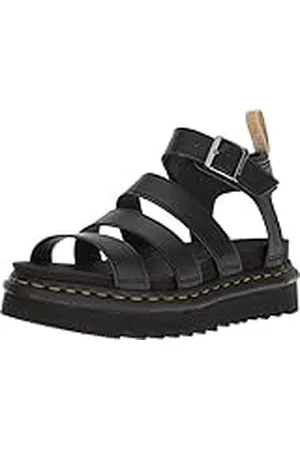 Dr. Martens Veganistische Blaire visserssandaal voor dames, Black Felix Rub Off, 42 EU