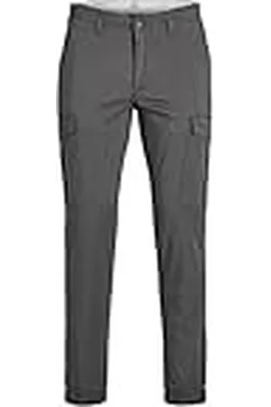 JACK & JONES Jjimarco Jjjoe Cuffed AKM asfalt cargobroek voor heren, , 34W x 32L
