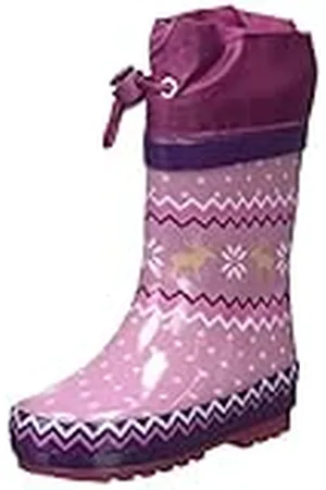 Playshoes Unisex Noorse warme voering rubberen laarzen voor kinderen, , 24 EU