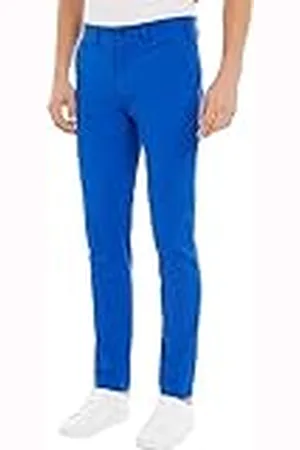 Tommy Hilfiger Geweven broek heren Bleecker Chino 1985 Pima Katoen ,Ultra Blauw,34W / 34L